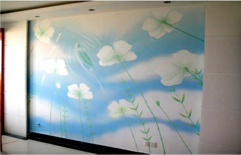 庆元画墙绘怎么画好白云的蓬松感？