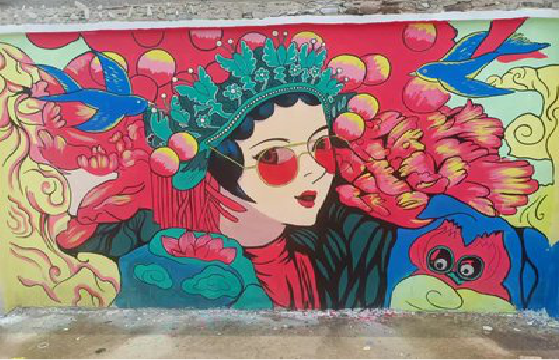 庆元墙体彩绘-网红墙