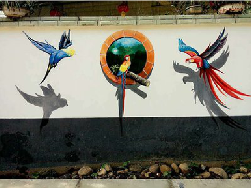 庆元视觉错位-3D墙绘设计