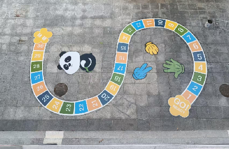 庆元地面游戏彩绘