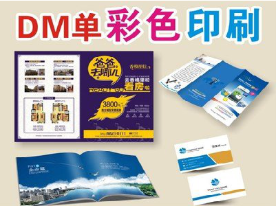 庆元单页印刷，色彩搭配简单。