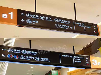 庆元如何通过商场标识牌引导客流分布?